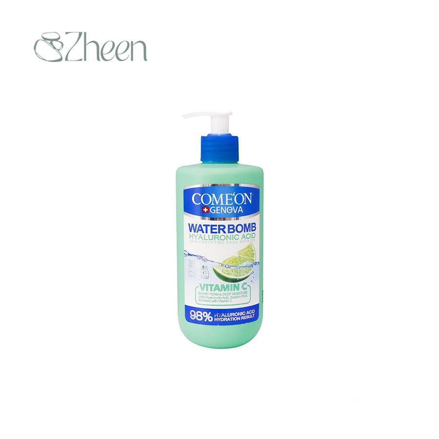 بمب آبرسان کامان حاوی هیالورونیک اسید و ویتامین سی با عصاره لیمو 500میل